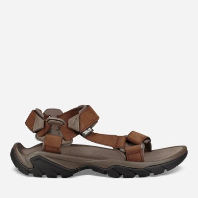 Teva Terra Fi 5 Universal Leather Men's Sandals South Africa - OWY896372